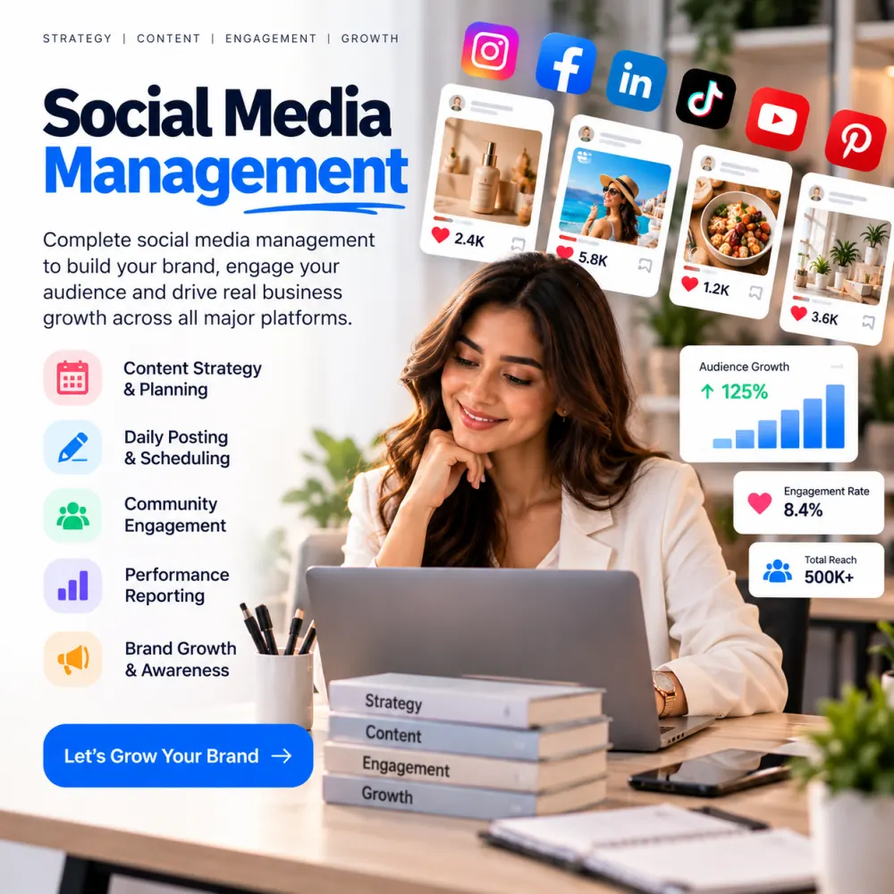Social Media Management campaign illustration